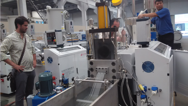 diâmetro da máquina 3mm da peletização do Hdpe da sucata do filme de 1000kg/H PP 0