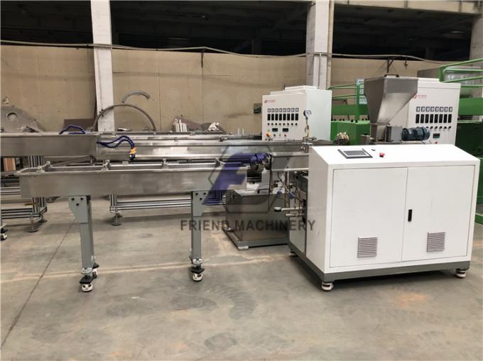 Linha de reciclagem plástica máquina do mini ANIMAL DE ESTIMAÇÃO paralelo da peletização do ANIMAL DE ESTIMAÇÃO do parafuso do dobro 1