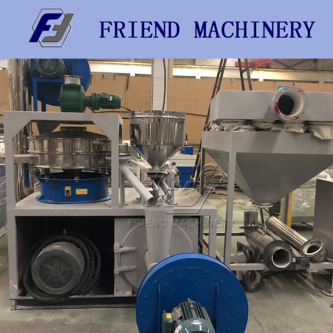 Máquina plástica do Pulverizer da sucata hermética do PVC de 500kg/H 3700rpm 0
