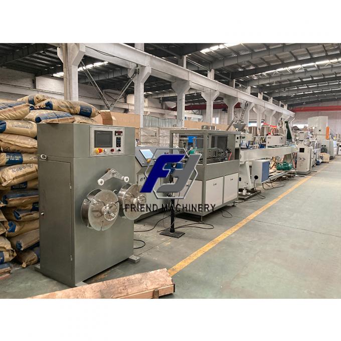 Anti máquina inflamável da extrusão da tubulação do Hdpe do parafuso de 80kg/H 63mm única 1