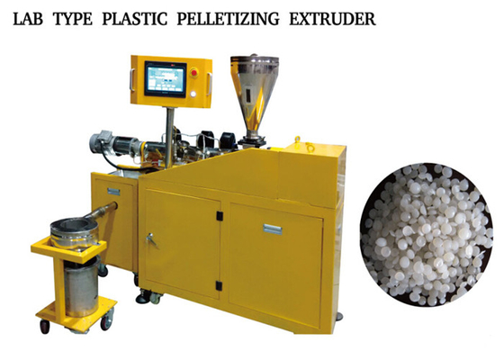 Bom preço. O tipo do laboratório - 1 - máquina da peletização do PVC do ANIMAL DE ESTIMAÇÃO do PE 2kg/grânulo plásticos faz à máquina o controle do PLC on-line